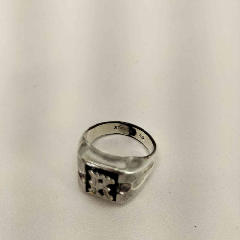 50S~60S STERLING イニシャル カレッジリング メンズ 15号