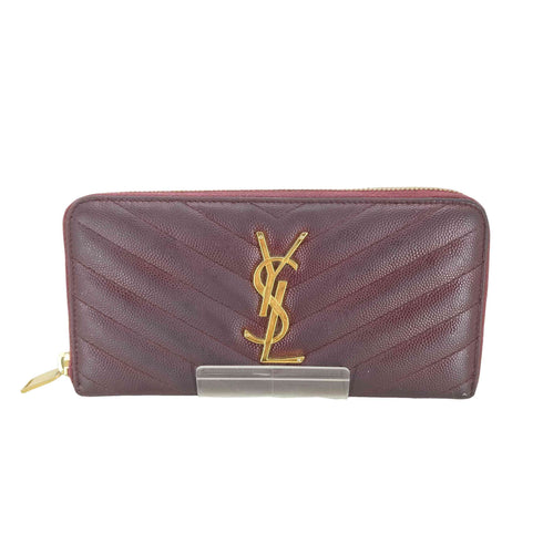サンローランパリ SAINT LAURENT PARIS マテラッセ ラウンドジップ 長財布 レディース