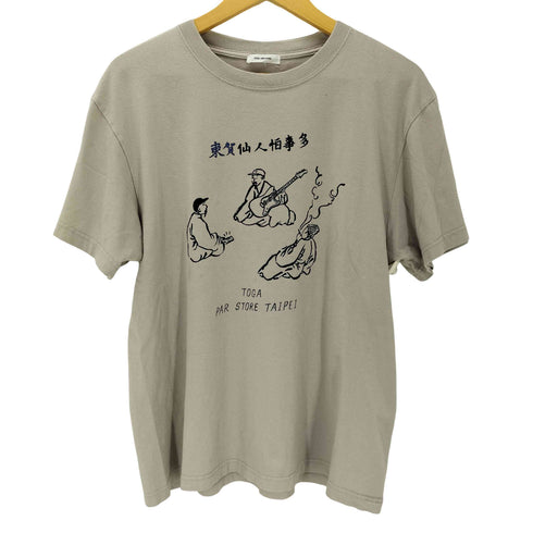 トーガアーカイブス TOGA ARCHIVES 東賀仙人 グラフィックプリントクルーネックTシャツ レディース