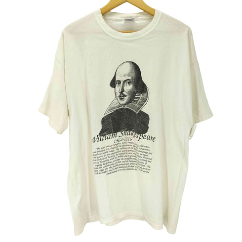 ヘインズ Hanes 90-00S 両面プリント クルーネック半袖Tシャツ 裾袖ダブル メンズ JPN:XL