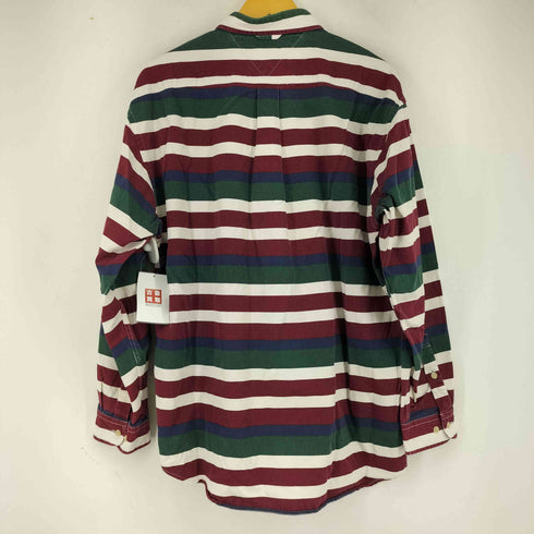 トミーヒルフィガー TOMMY HILFIGER マルチカラー ボーダーボタンダウンシャツ メンズ JPN:L