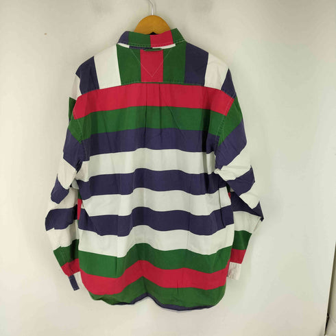 トミーヒルフィガー TOMMY HILFIGER マルチカラー ボーダーボタンダウンシャツ メンズ JPN:XL