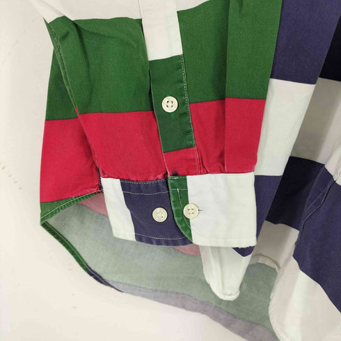 トミーヒルフィガー TOMMY HILFIGER マルチカラー ボーダーボタンダウンシャツ メンズ JPN:XL