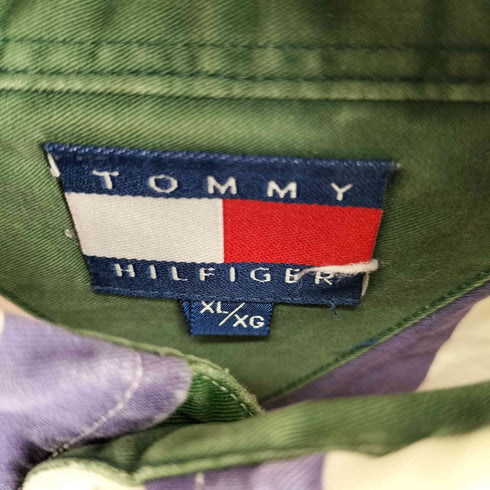 トミーヒルフィガー TOMMY HILFIGER マルチカラー ボーダーボタンダウンシャツ メンズ JPN:XL