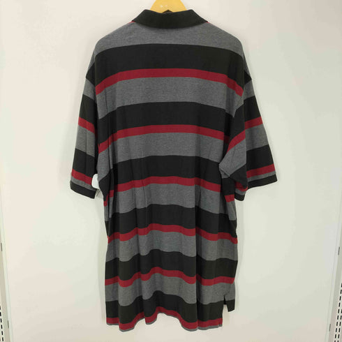 ポロラルフローレン POLO RALPH LAUREN ポニー刺しゅう ボーダー柄 ポロシャツ ビックサイズ メンズ 4XLT
