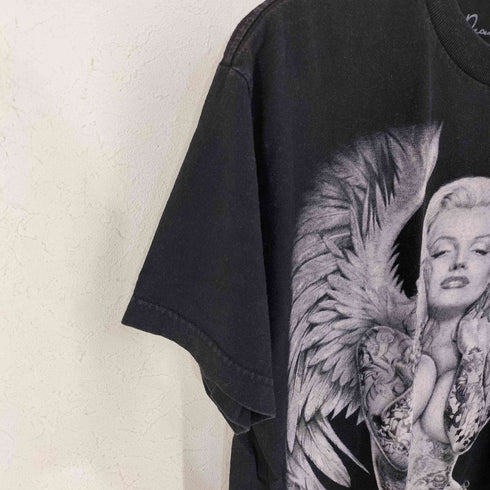 Real Street 00s MADE IN USA アーティストプリントTシャツ エンジェル タトゥー メンズ import:M