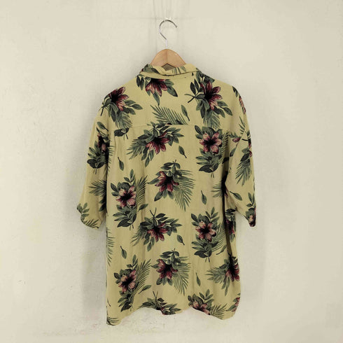 アロー ARROW MADE IN INDIA コットンレーヨン オープンカラーS/Sアロハシャツ メンズ import:L