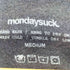 mondaysuck プリントロゴ 裏地起毛 スウェット パーカー メンズ MEDIUM