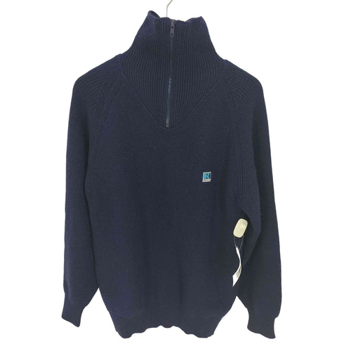 ヘリーハンセン HELLY HANSEN ウール混 クォータージップ ニット メンズ import:L