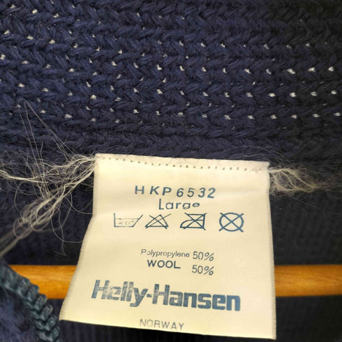 ヘリーハンセン HELLY HANSEN ウール混 クォータージップ ニット メンズ import:L