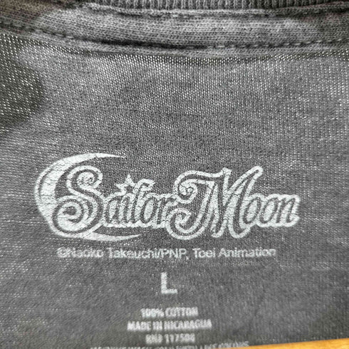 2000S キャラクターバックプリント コットン ショートスリーブ クルーネックTシャツ メンズ import:L