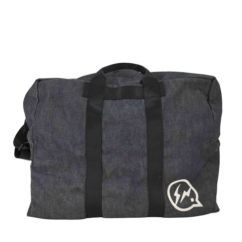 DENIM BY VANQUISH & FRAGMENT ロゴプリント2WAYデニムショルダーバッグ ボストンバッグ インディゴ メンズ
