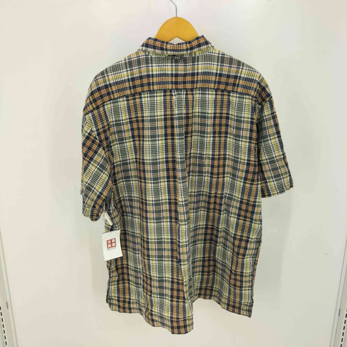 トミーヒルフィガー TOMMY HILFIGER 90s コットン半袖チェックワークシャツ メンズ import:XL