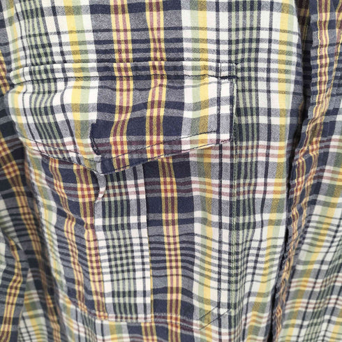 トミーヒルフィガー TOMMY HILFIGER 90s コットン半袖チェックワークシャツ メンズ import:XL