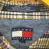 トミーヒルフィガー TOMMY HILFIGER 90s コットン半袖チェックワークシャツ メンズ import:XL