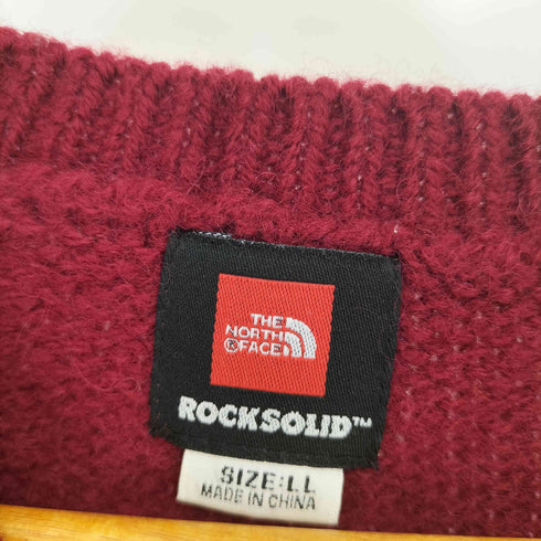 ザノースフェイス THE NORTH FACE ROCK SOLID ウール ニットベスト メンズ LL