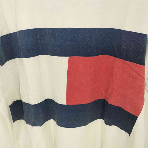トミーヒルフィガー TOMMY HILFIGER USA製 Tシャツ 袖&裾シングル メンズ import:XL