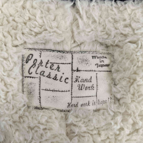 ポータークラシック PORTER CLASSIC HAND WORK BOA TAILORED COAT 裏地ボア アクリルコットン テーラードコート メンズ JPN:M