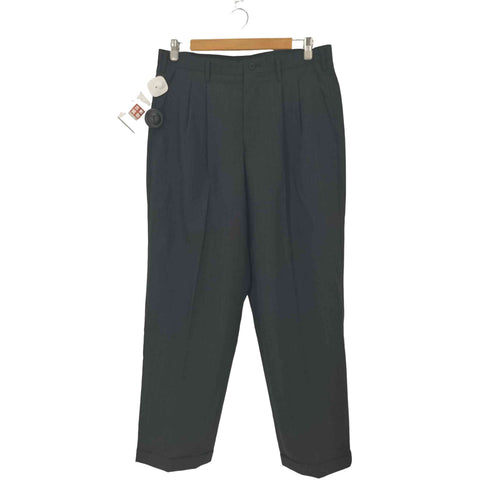 ワイズフォーメン Ys for men 90S 99SS ウールギャバ2タックプンストライプスラックスパンツ アーカイブ OLD メンズ JPN:L