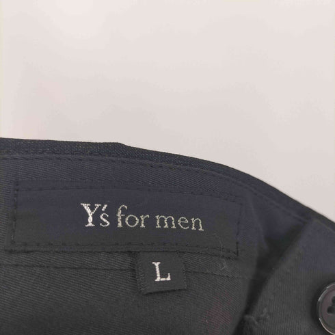 ワイズフォーメン Ys for men 90S 99SS ウールギャバ2タックプンストライプスラックスパンツ アーカイブ OLD メンズ JPN:L