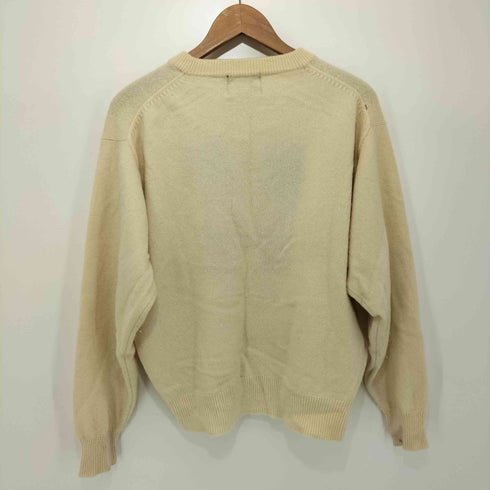 チャップスラルフローレン CHAPS RALPH LAUREN 80S ロゴ刺繍 クルーネックニット レディース import:L