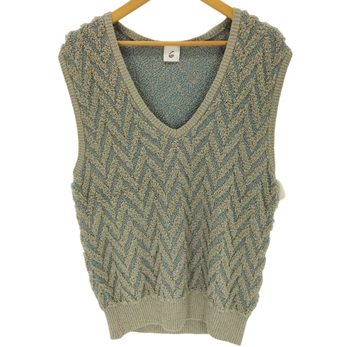 ロクビューティーアンドユースユナイテッドアローズ 6 BEAUTY & YOUTH UNITED ARROWS LOOP JACQUARD VEST レディース