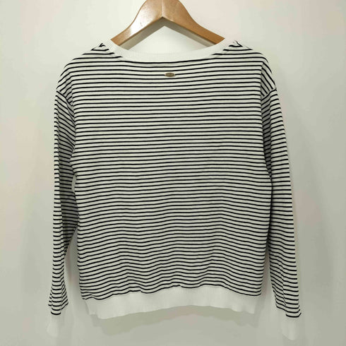 ユナイテッドアローズグリーンレーベルリラクシング UNITED ARROWS green label relaxing 2023SS ミラノ ポンチ リブツキ クルーネック プルオーバー カットソー レディース
