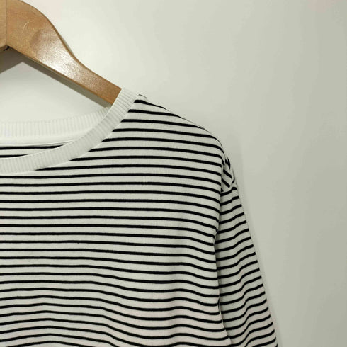 ユナイテッドアローズグリーンレーベルリラクシング UNITED ARROWS green label relaxing 2023SS ミラノ ポンチ リブツキ クルーネック プルオーバー カットソー レディース