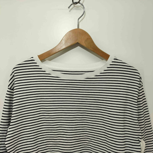 ユナイテッドアローズグリーンレーベルリラクシング UNITED ARROWS green label relaxing 2023SS ミラノ ポンチ リブツキ クルーネック プルオーバー カットソー レディース