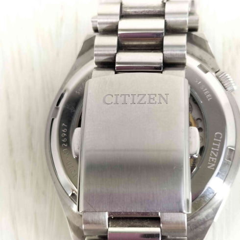 シチズン CITIZEN TSUYOSA ツヨサ アナログ 自動巻き 腕時計 裏スケルトン メンズ