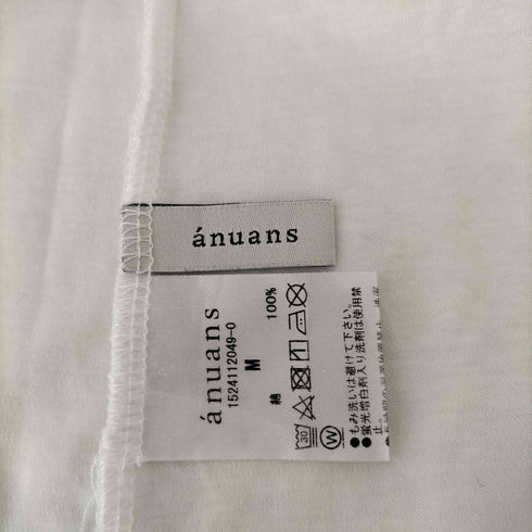 アニュアンス anuans シルクタッチコットンスリムフィットT レディース JPN:M
