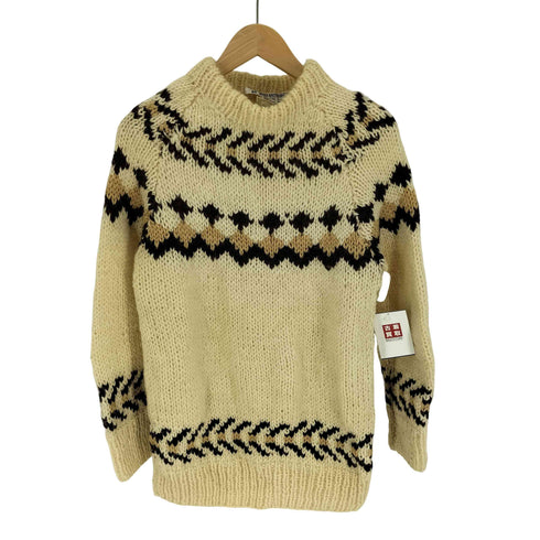 GREEK KNITWEAR ギリシャ製 PURE NEW WOOL ノルディック柄 ハンドメイド ニット セーター メンズ