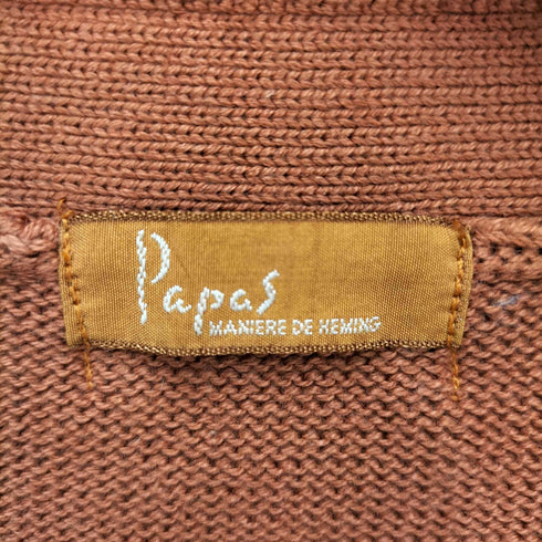 パパス papas ワンポイント刺繍ニットベスト メンズ M