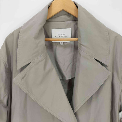 スタジオニコルソン STUDIO NICHOLSON WASHED COATED COTTON OVER COAT レディース JPN:1