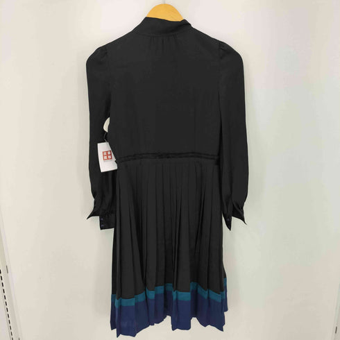ジルスチュアート JILLSTUART L/S タイ付 プリーツワンピース レディース US:0-2