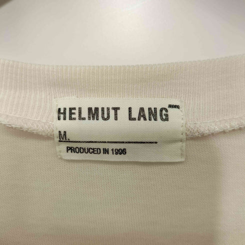 ヘルムートラング HELMUT LANG 90S 1996 本人期 サイドライン バックプリント ロゴ Tシャツ メンズ import:M