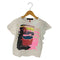 PARIS SCANDALS ビジュー装飾 フロントプリント Tシャツ Y2K レディース