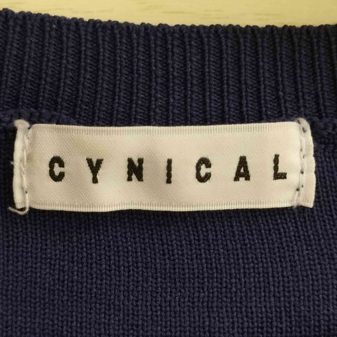 CYNICAL クルーネック 五分袖 ニット プルオーバー レディース JPN:2