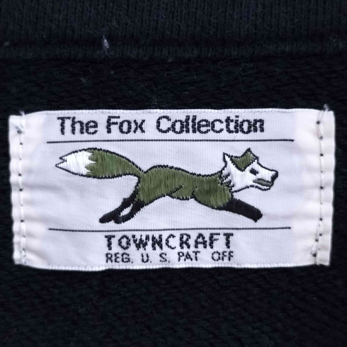 タウンクラフト TOWNCRAFT THE FOX COLLECTION ロゴワッペン ハーフジップ スウェット メンズ import:M