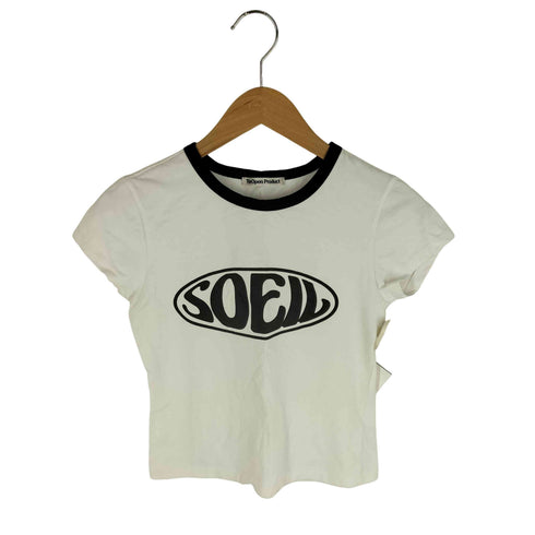 THE OPEN PRODUCT YY リンガーTシャツ Y2K チビT レディース JPN:S