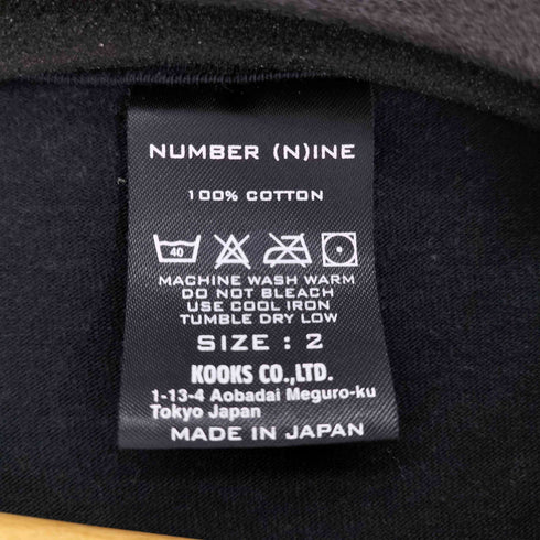 N NUMBER フロントプリント S/S Tシャツ メンズ JPN:2