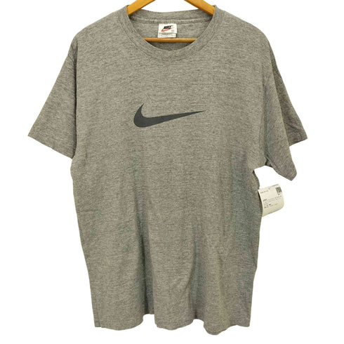 ナイキ NIKE USA製90S スウッシュプリントクルーネックS/S TEE メンズ M