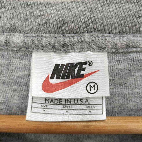 ナイキ NIKE USA製90S スウッシュプリントクルーネックS/S TEE メンズ M