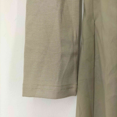 MULVAN ハイネック切替ワンピース レディース import:M
