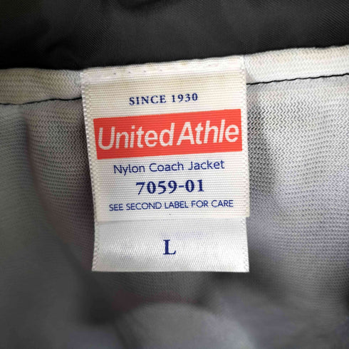 ユナイテッドアスレ UNITED ATHLE メッセージプリント コーチジャケット 両面プリント メンズ JPN:L