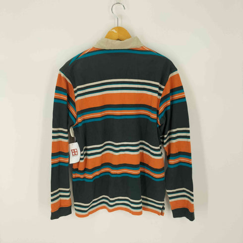 ラコステ LACOSTE ボーダーL/S ポロシャツ バイカラー メンズ import:M