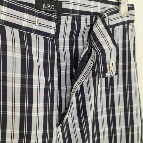 アーペーセー A.P.C. 90s MADE IN FRANCE コットンチェック ノータックスラックス メンズ 38