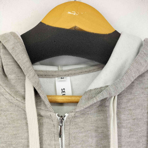 SEUENTY L/S ハーフジップフーデッドワンピース レディース