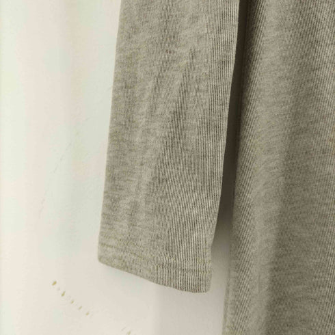 SEUENTY L/S ハーフジップフーデッドワンピース レディース