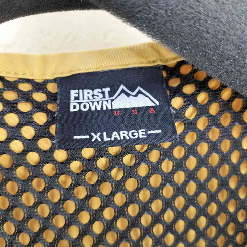 ファーストダウン FIRST DOWN WASHED CHINO MESH VEST ウォッシュドチノメッシュベスト メンズ JPN:XL